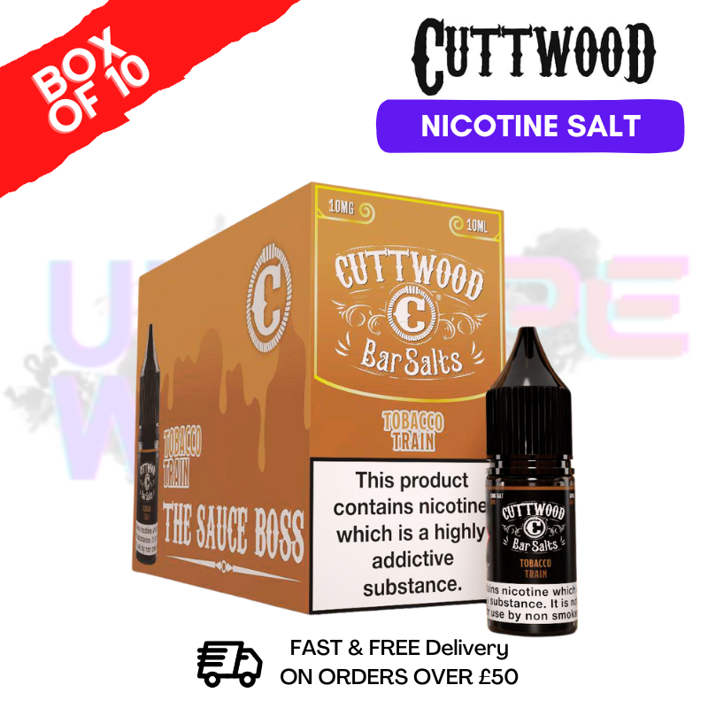Tobacco Train Cuttwood Bar Salt BOX OF 10 - ukvapeworld