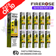 Tutti Fruity Firerose 600 Puff Vape Kits Box of 10 - ukvapeworld
