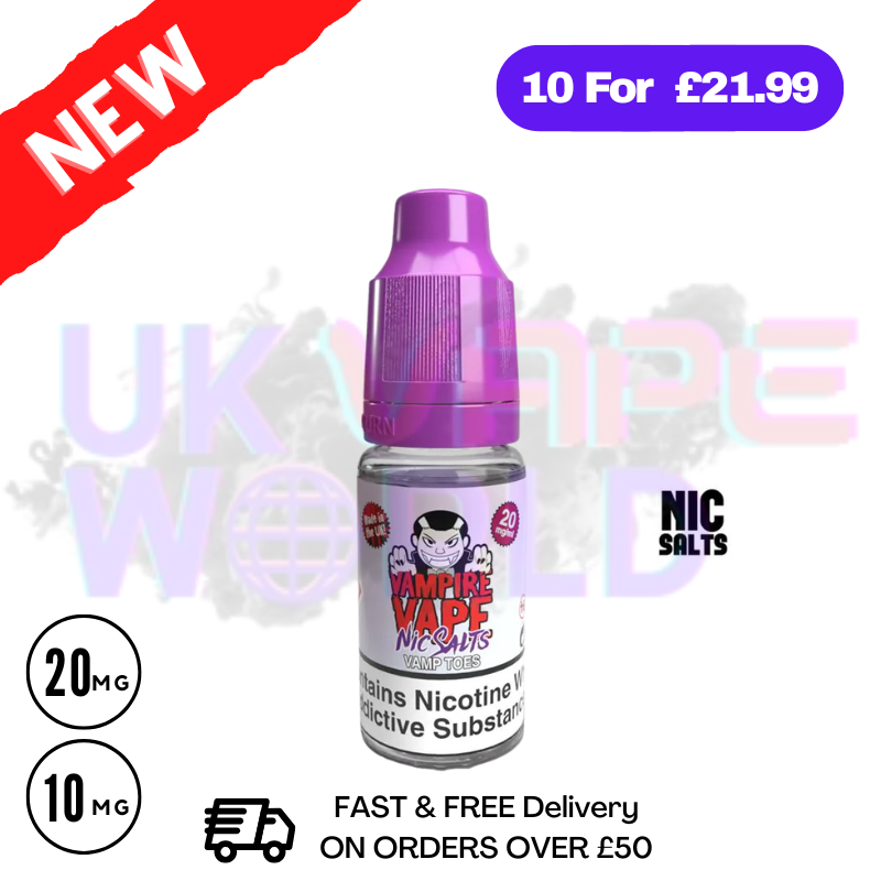 Shop Vampire Vape Vamp Toes 10ml Nic Salt - UK Vape World
