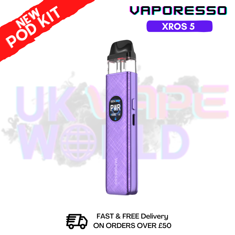 shop Violet Silk Vaporesso Xros 5 Refillable Pod Vape Kit - ukvapeworld