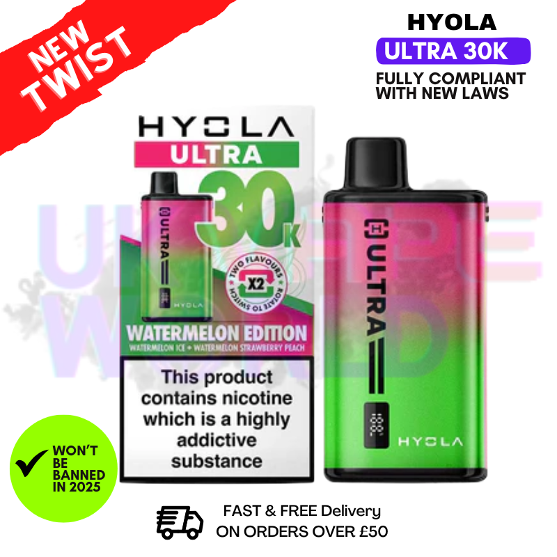 Watermelon Edition Hyola Ultra 30K Puff Prefilled Pod Kit