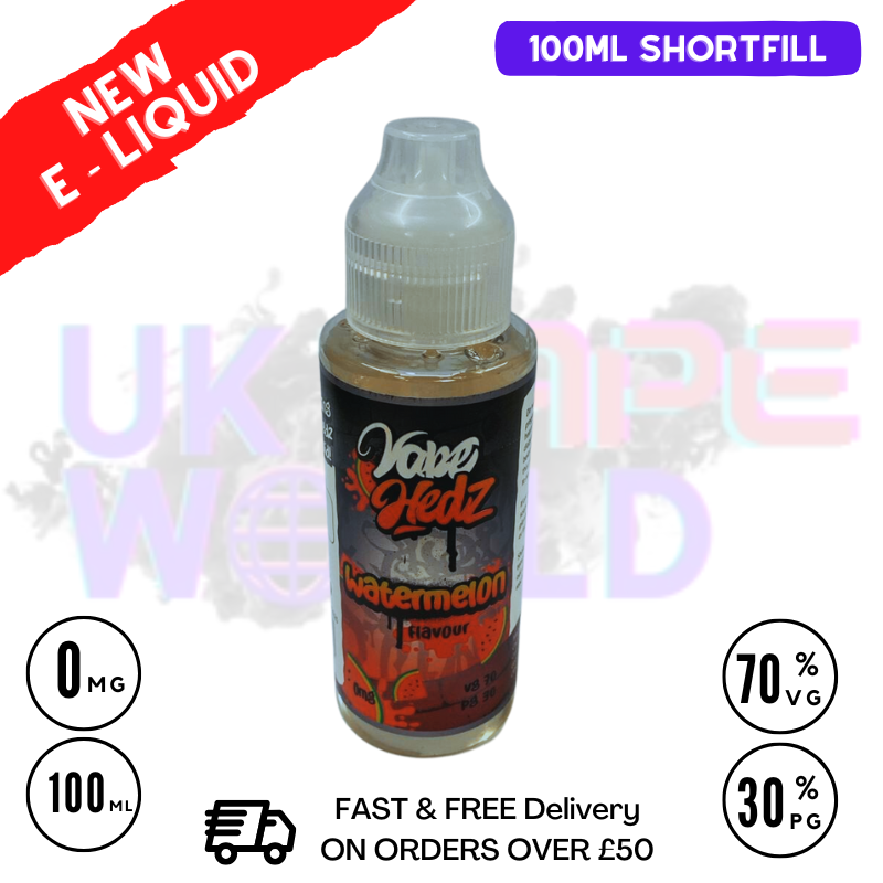 Watermelon Vape Hedz 100ml Shortfill Eliquid