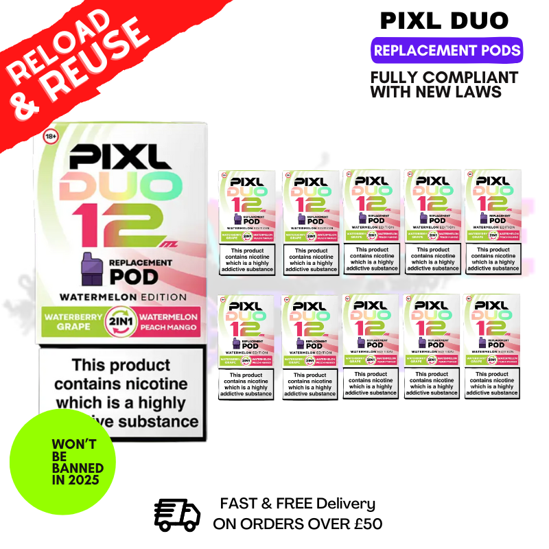 Watermelon Edition Pixl Duo Replacement Pods - Box Of 10