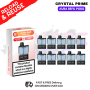 Watermelon Skittles Crystal Aura 40K Replacement Pods Box Of 10 - ukvapeworld
