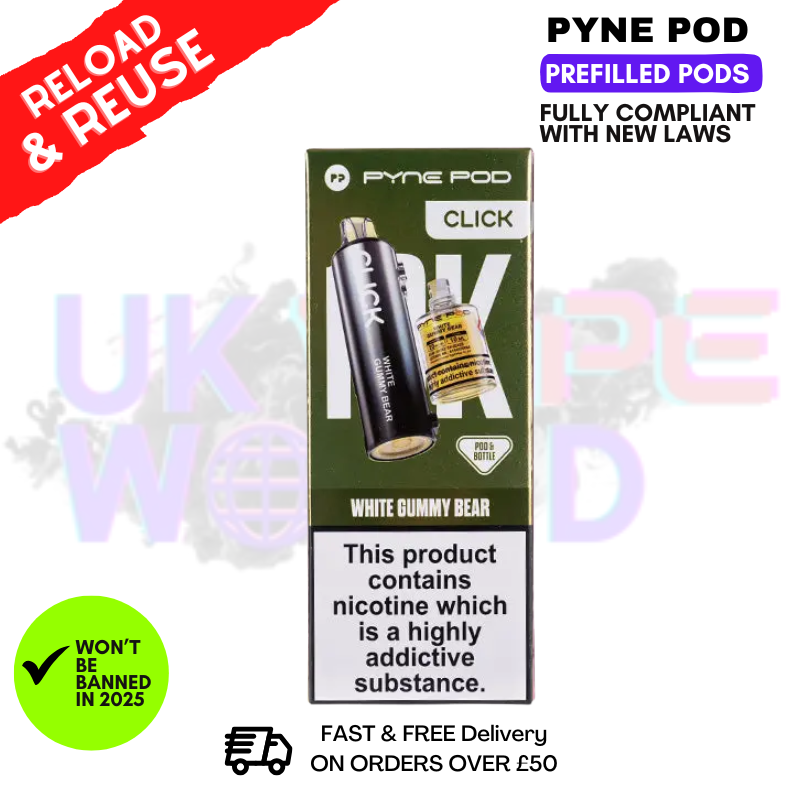 White Gummy Bear Pyne Pod Click Replacement Pods