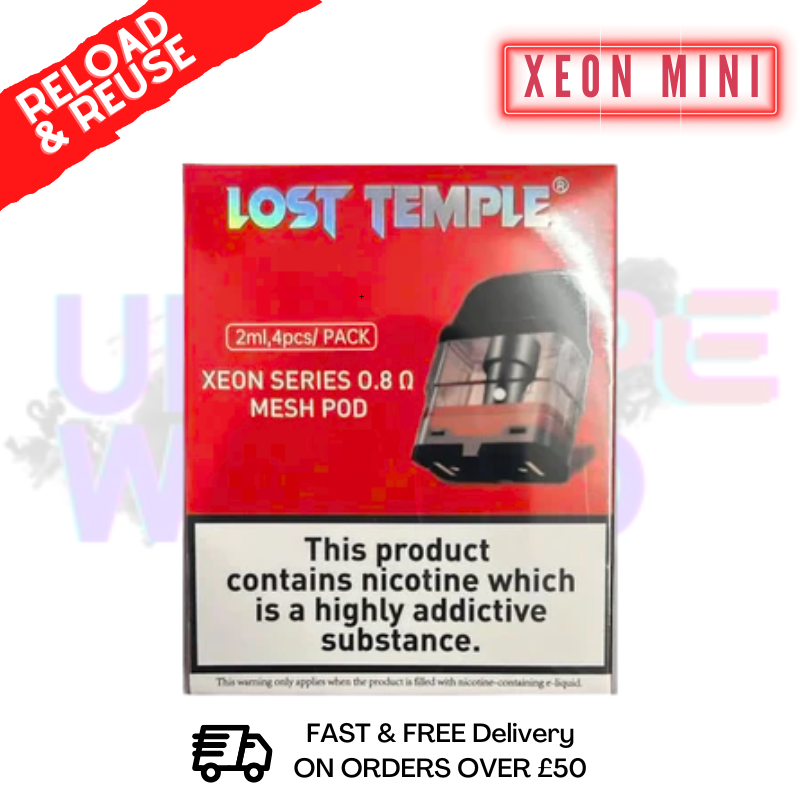 Shop Lost Temple Xeon Mini REPLACEMENT Pods - £5.99 