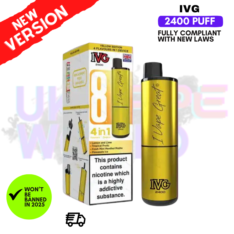 Yellow Edition IVG 2400 Prefilled Pod Kit