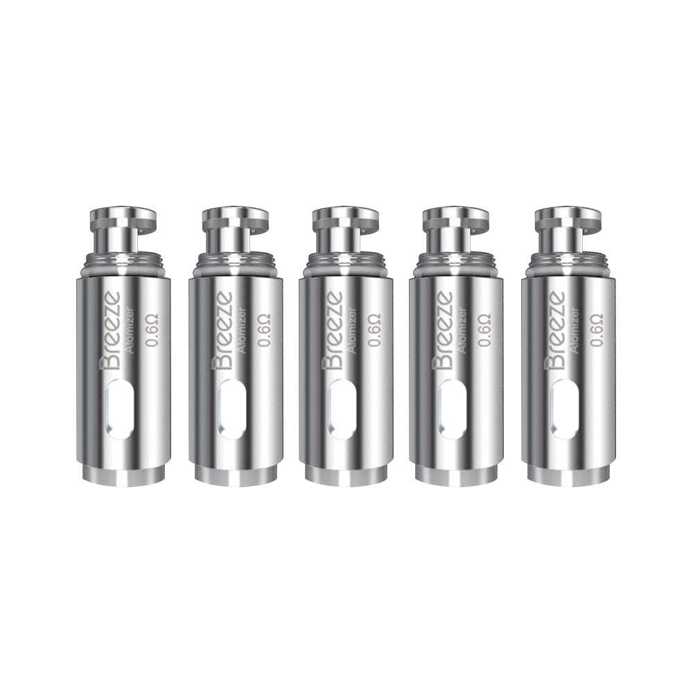 Aspire Breeze Replacement Coil - 5 Pack  0.6 & 1.0 ohm - UK VAPE WORLD