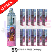 Red Apple Lemon - Tornado 7000 Puff Bar R and M Pack Of 10 Vape Pen