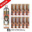 Blueberry Raspberry (NEW) - Tornado 7000 Puff Bar R and M Pack Of 10 Vape Pen