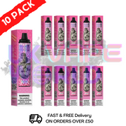 CHERRY (NEW) - Tornado 7000 Puff Bar R and M Pack Of 10 Vape Pen - UK Vape World