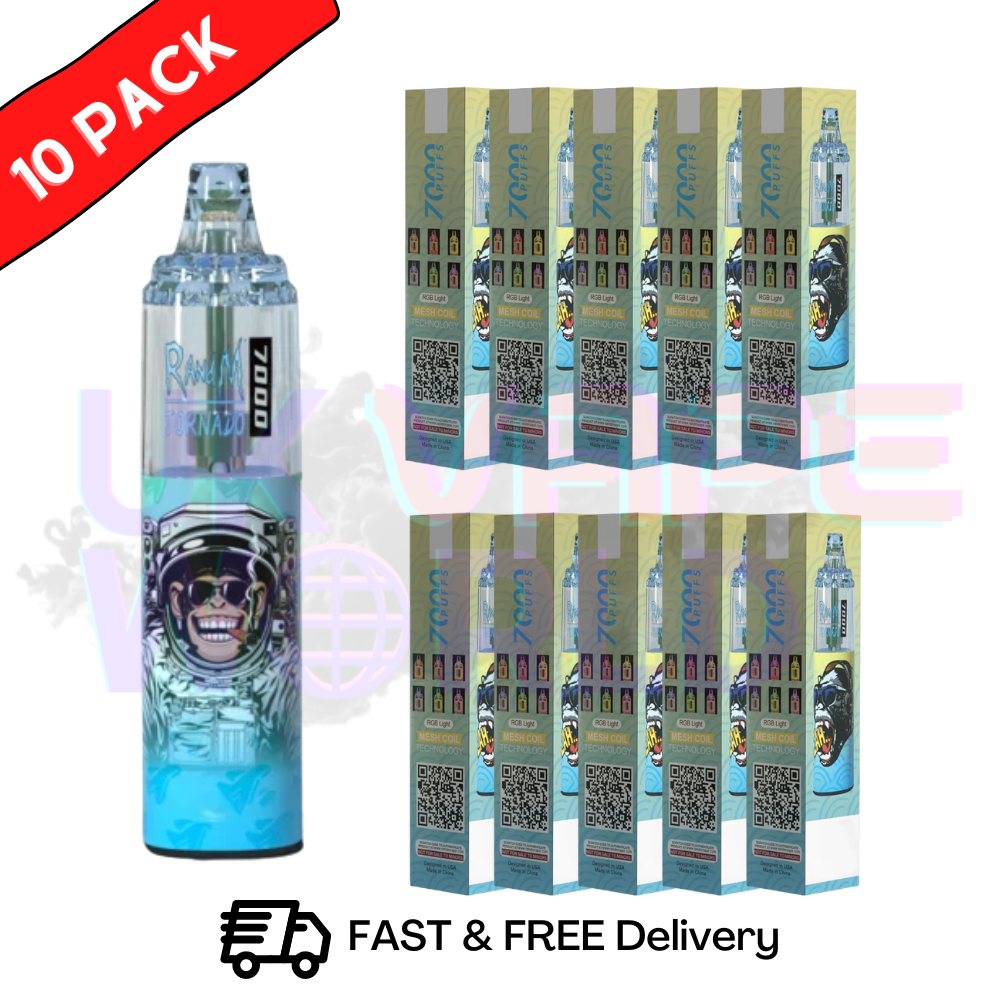Strawberry Donut - Tornado 7000 Puff Bar R and M Pack Of 10 Vape Pen - Shop Now At UK Vape World