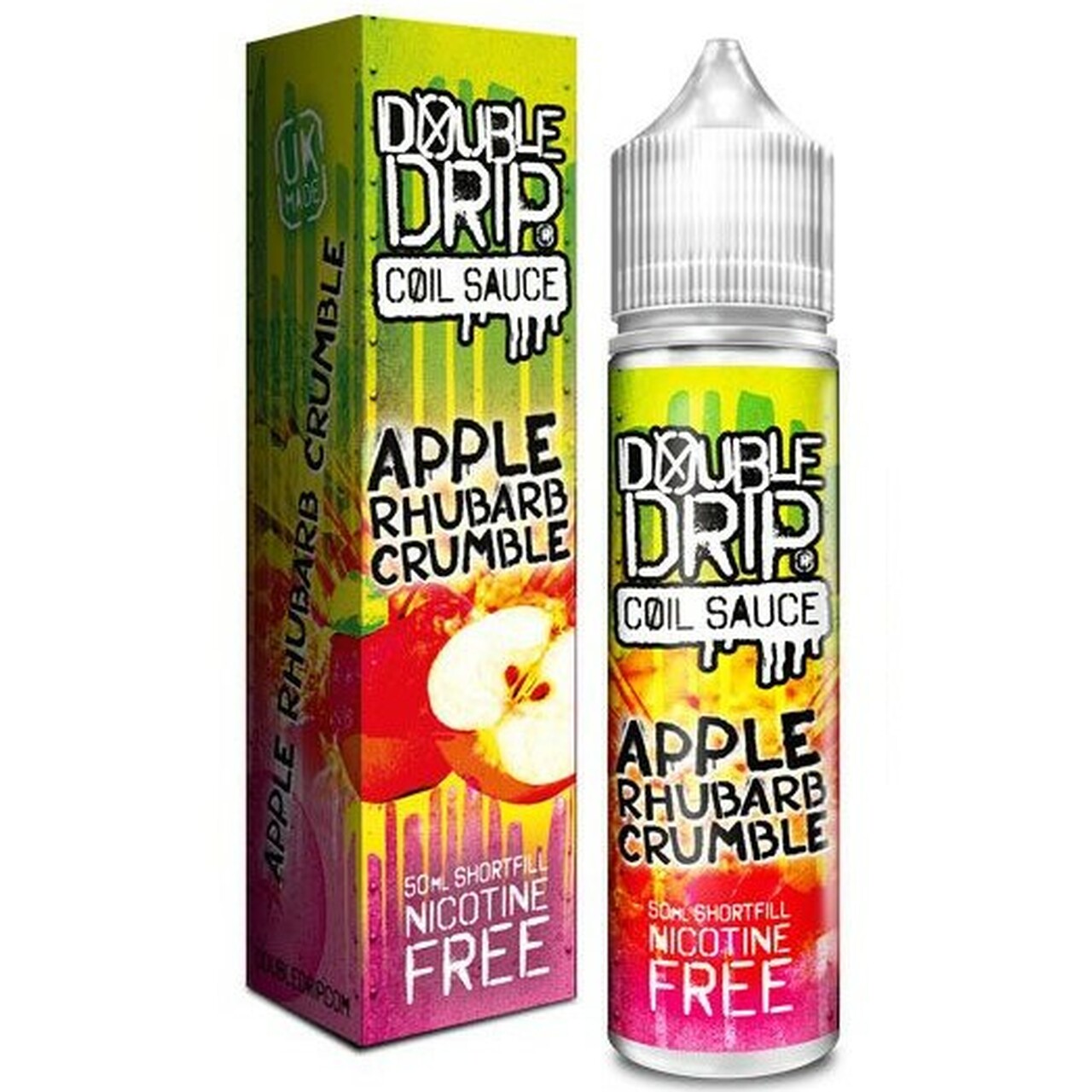 Apple Rhubarb Crumble 50ml Shortfill By Double Drip | Free Delivery | UK Vape World