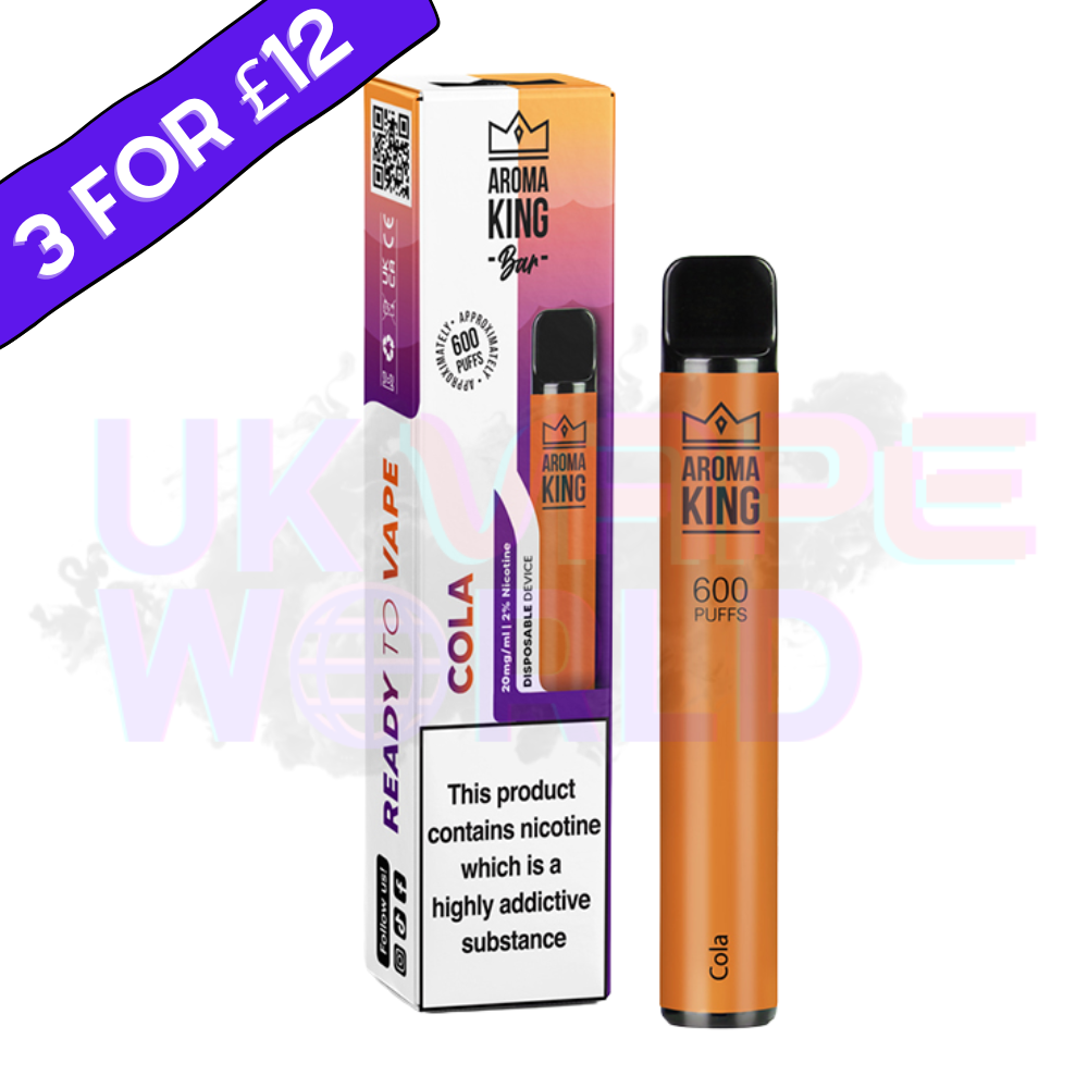 Cola By Aroma King 600 Puffs Disposable - UK Vape Store