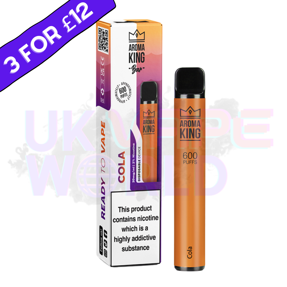 Aroma King Cola New Flavour 600 Puffs Disposable Vape Bars Aroma King Cola New Flavour 600 Puffs Disposable Vape Bars