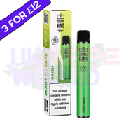 Green Apple - 3 FOR £12 DEAL - Aroma King 600 Puffs Disposable
