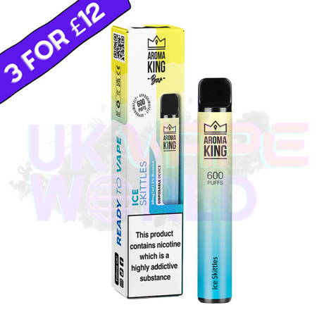 ICE Skittles Aroma King 600 (AK600 Disposable Bar) - UK Vape World