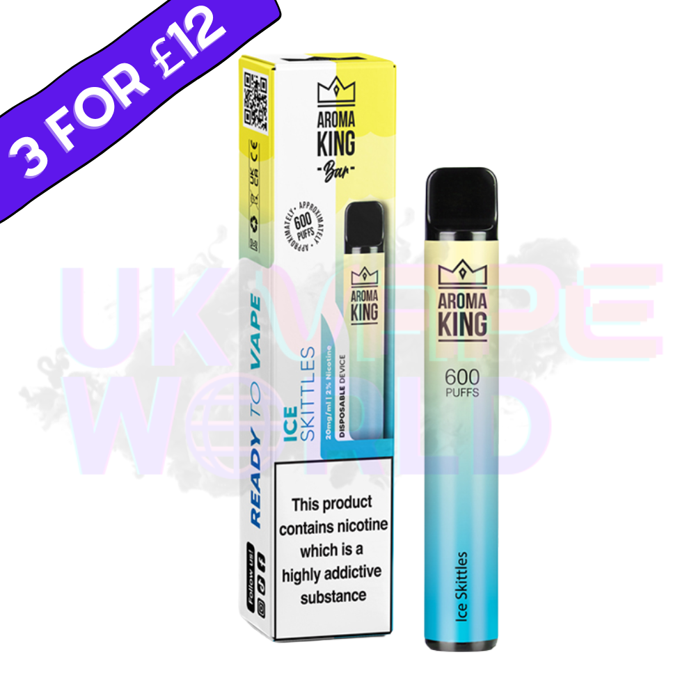 ICE Skittles Aroma King 600 (AK600 Disposable Bar) - UK Vape World