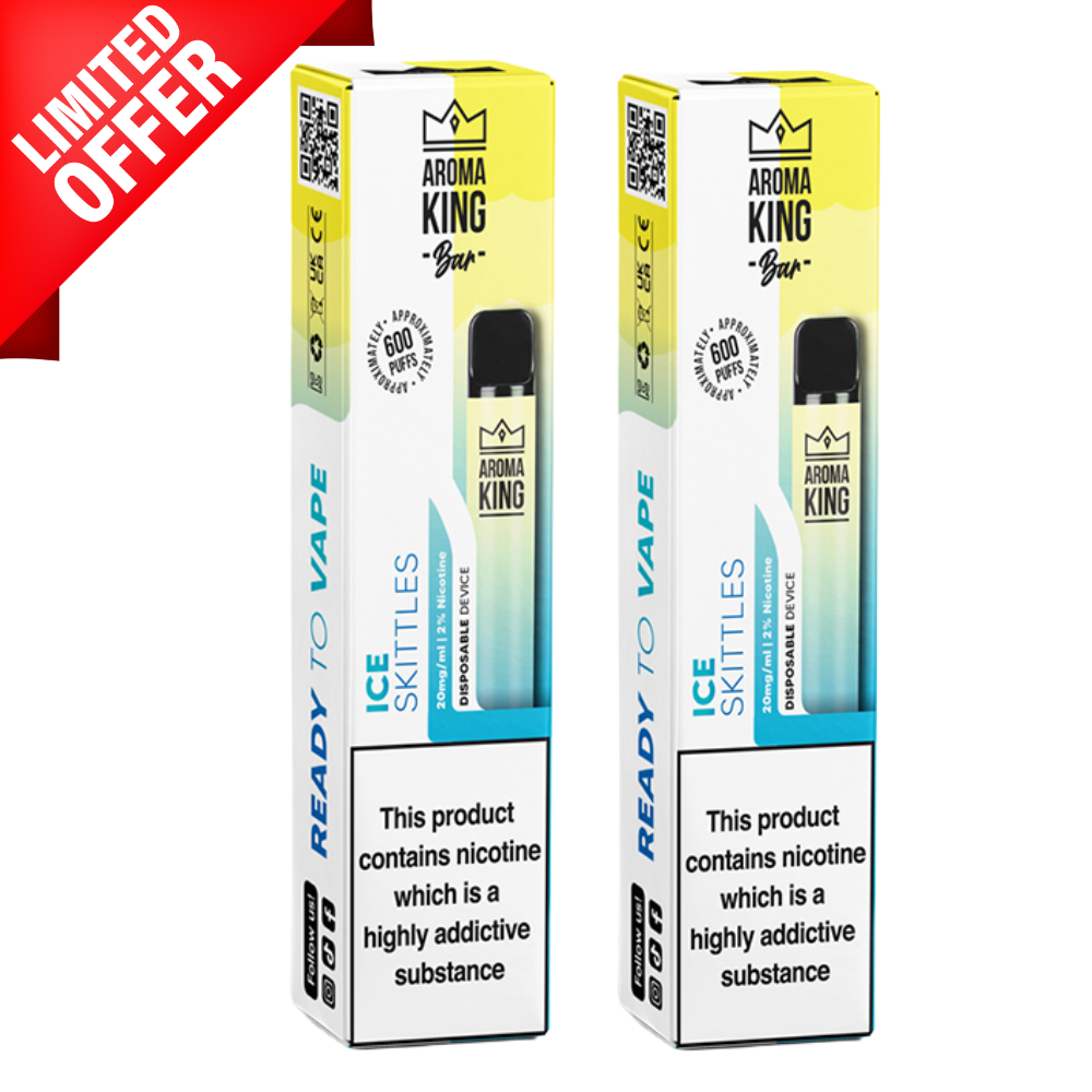 Ice Skittles Pog By Aroma King 600 Puffs Disposable - Exclusive Multibuy Deals UK Vape World