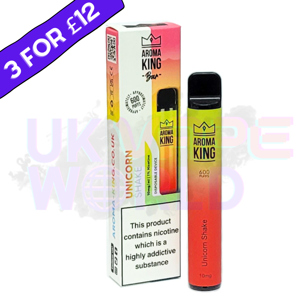 Unicorn Shake By Aroma King 600 Puffs Disposable - 3 FOR £12