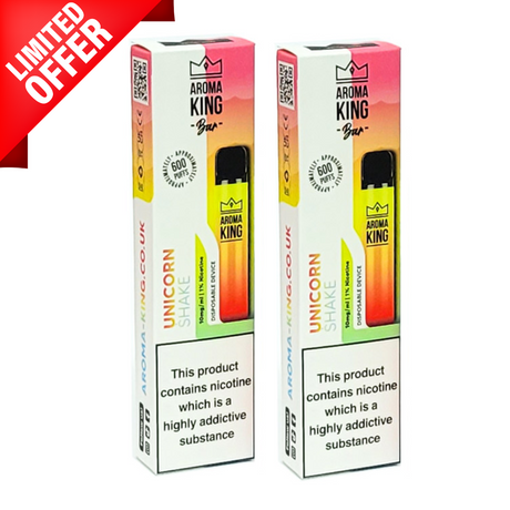 Unicorn Shake By Aroma King 600 Puffs Disposable - Multibuy Deals