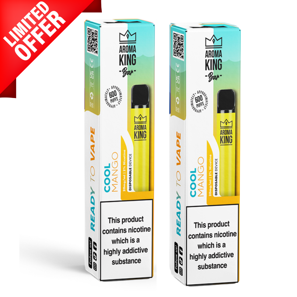 Cool Mango By Aroma King 600 Puffs Disposable - Multibuy Deals - Exclusive Offers
