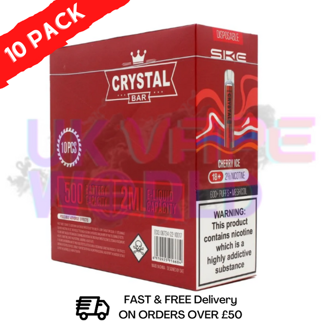 Crystal 600 Crystal Bar 600 Ecig Vape Ske £3.50 | 600 Puffs | Flavours Menu