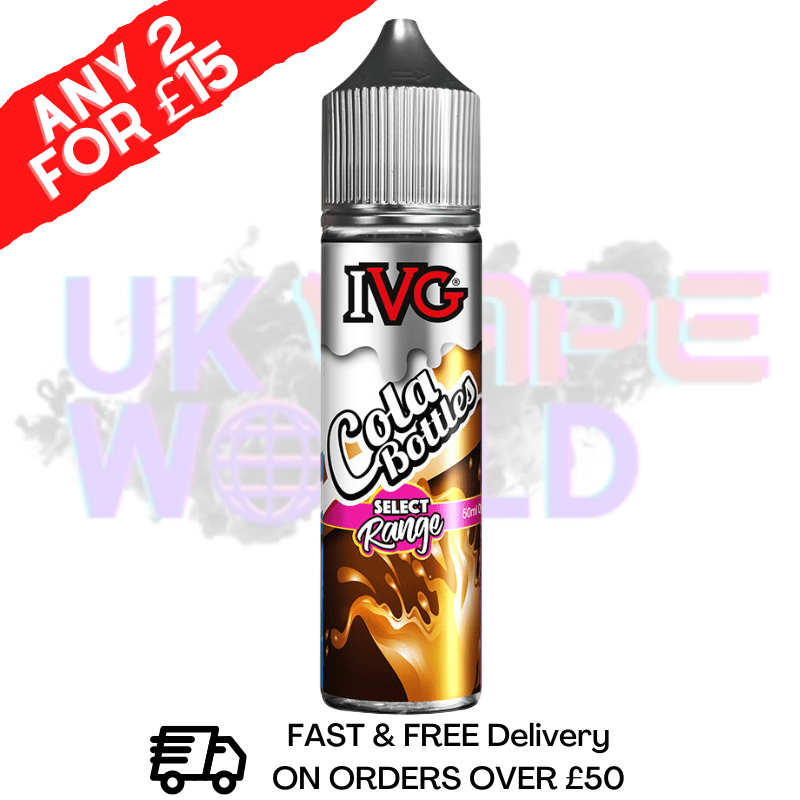 Cola Bottles IVG Shortfill Juice 50ML Eliquid - SELECT RANGE