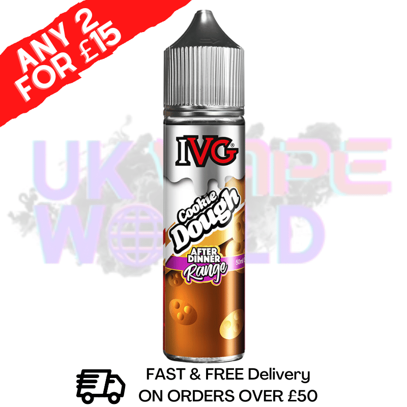 Cookie Dough IVG Shortfill Juice 50ML Eliquid - AFTER DINNER RANGE - UK Vape World