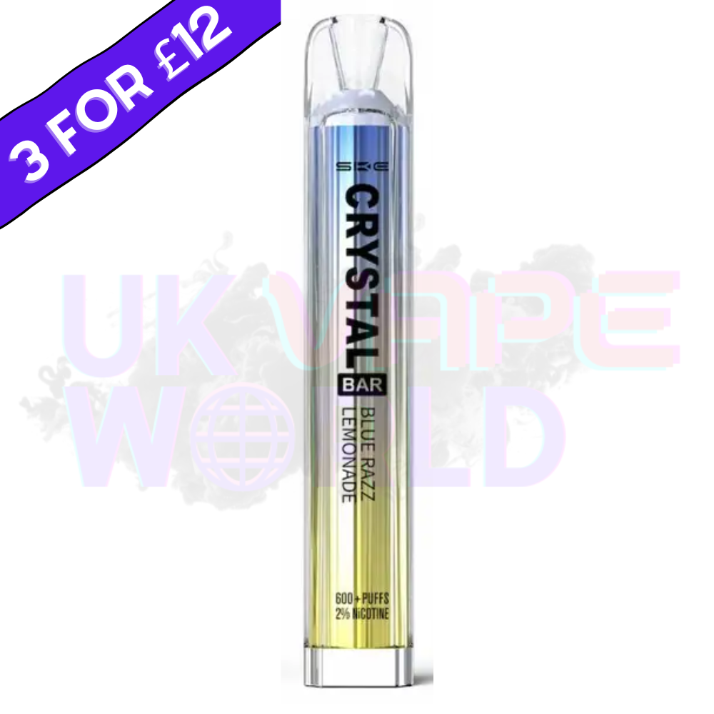 Blue Razz Lemonade By Crystal Bar 600 Puffs Disposable