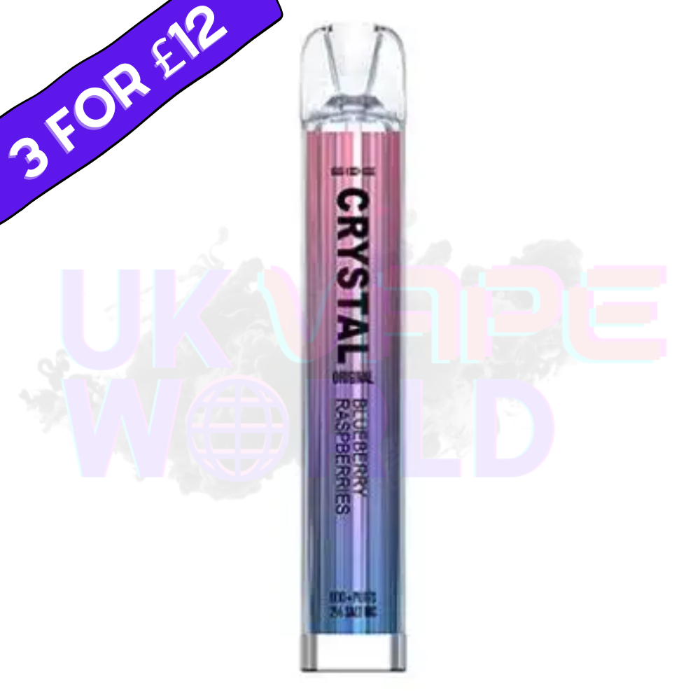 Blue Raspberries By Crystal Bar 600 Puffs Disposable - UK Vape World 