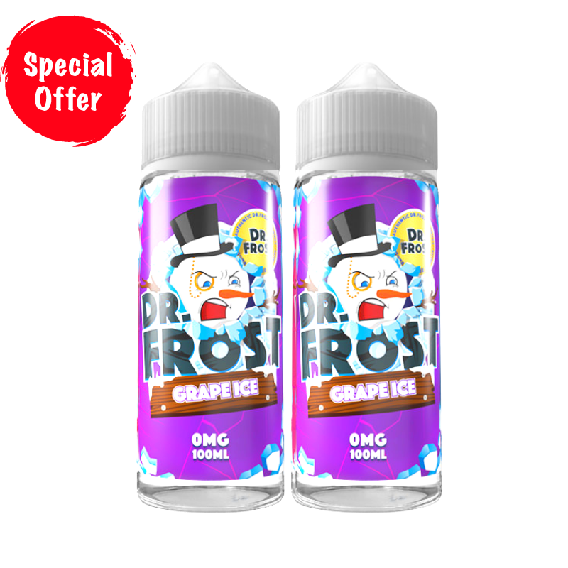 Grape Ice Flavour Dr Frost 100ML Shortfill E Liquid