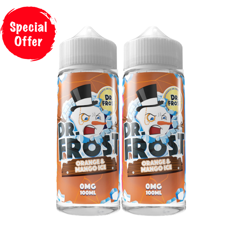 Orange Mango Ice Flavour Dr Frost 100ML Shortfill E Liquid