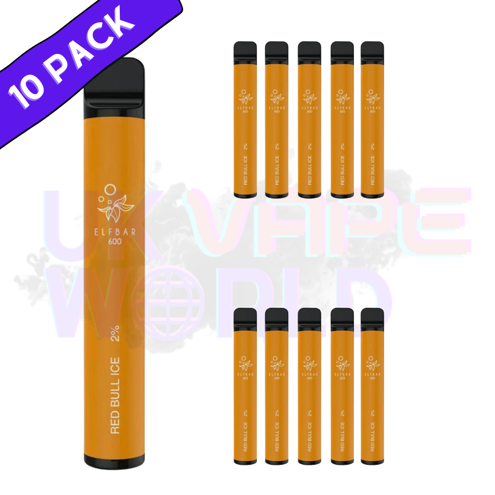 Elf Bar 600puff Elfbull ICE Box of 10 Cheap Disposables