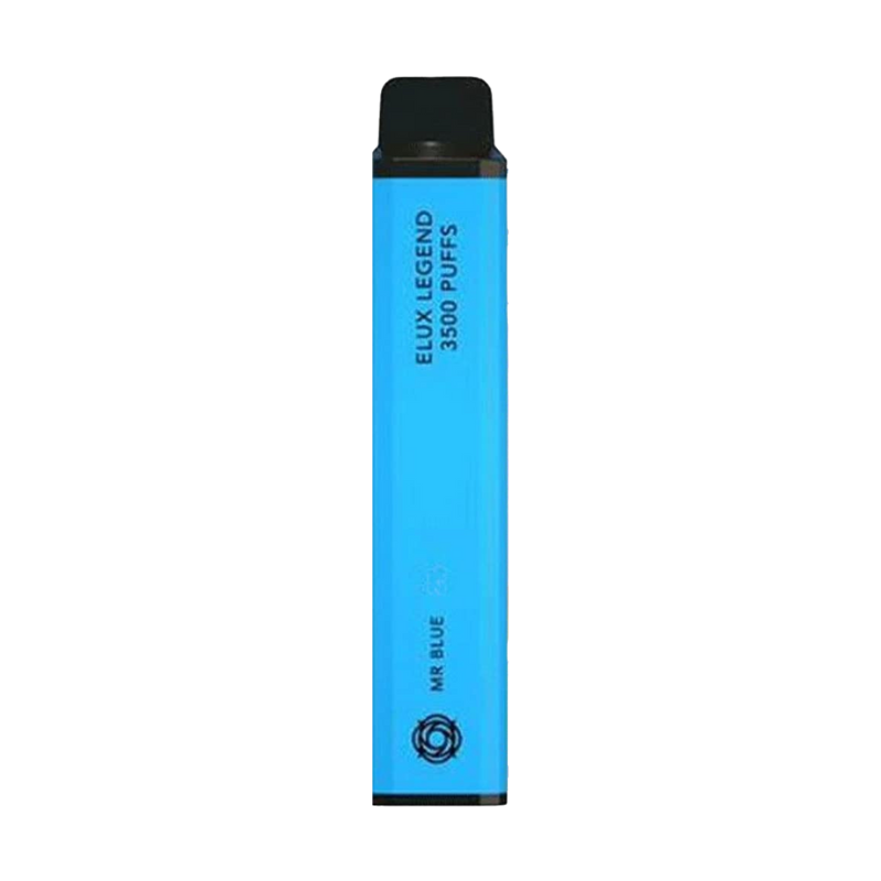 Mr Blue is a unique combination of fresh-tasting angelic pairs of blue and purple berry flavours with a sharp fusion of menthol and aniseed - Elux 3500