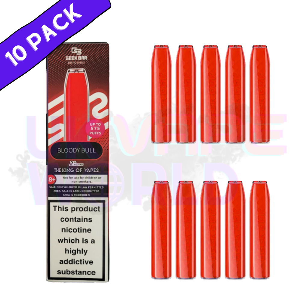 Bloody Bull By Geek Bar 600puff Box Of 10