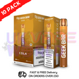 Geek Bar E600 Disposable Vape COLA Pack Of 10 - UK Vape World