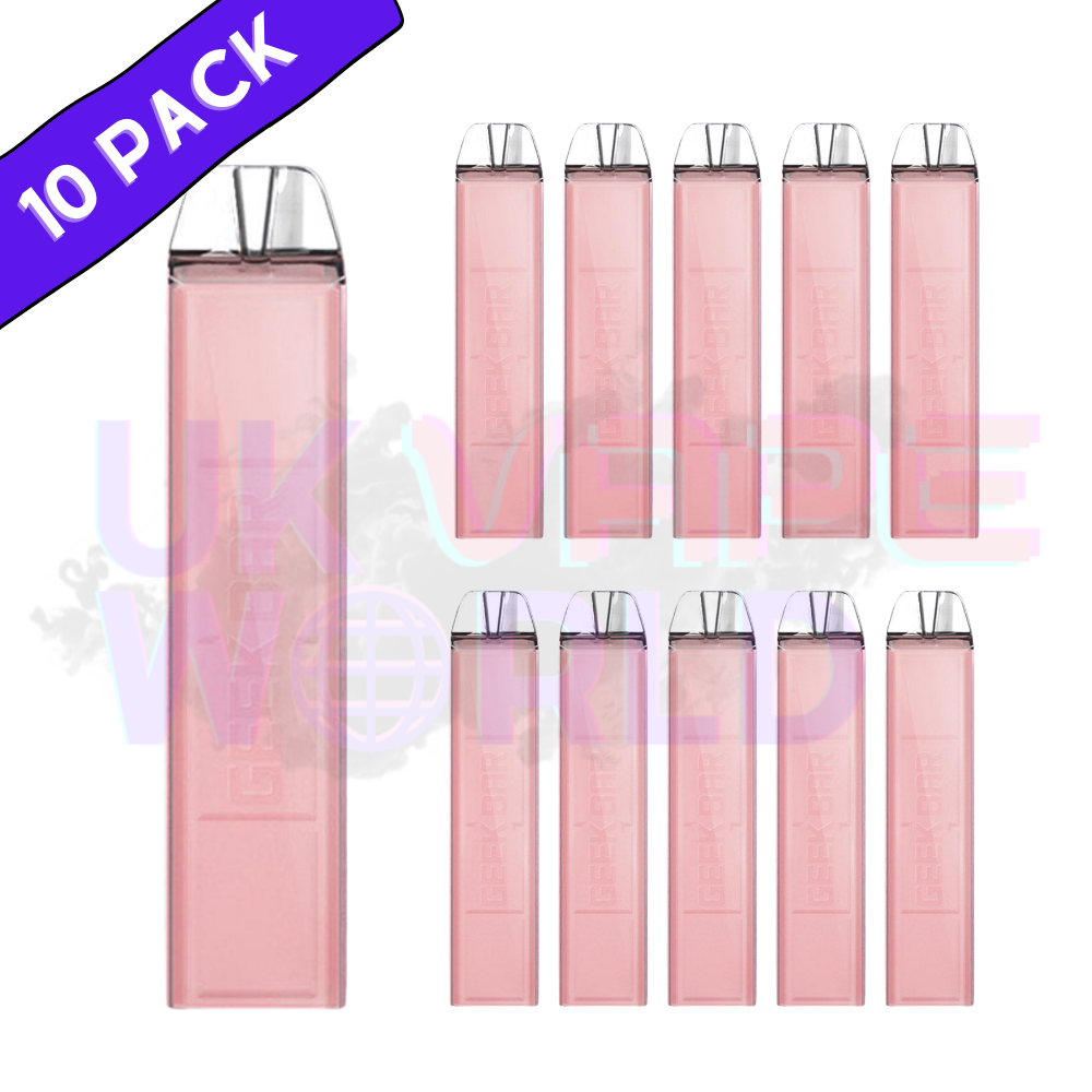 Geek Bar NEW S600 600puff Cherry Box Of 10 - UK Vape World