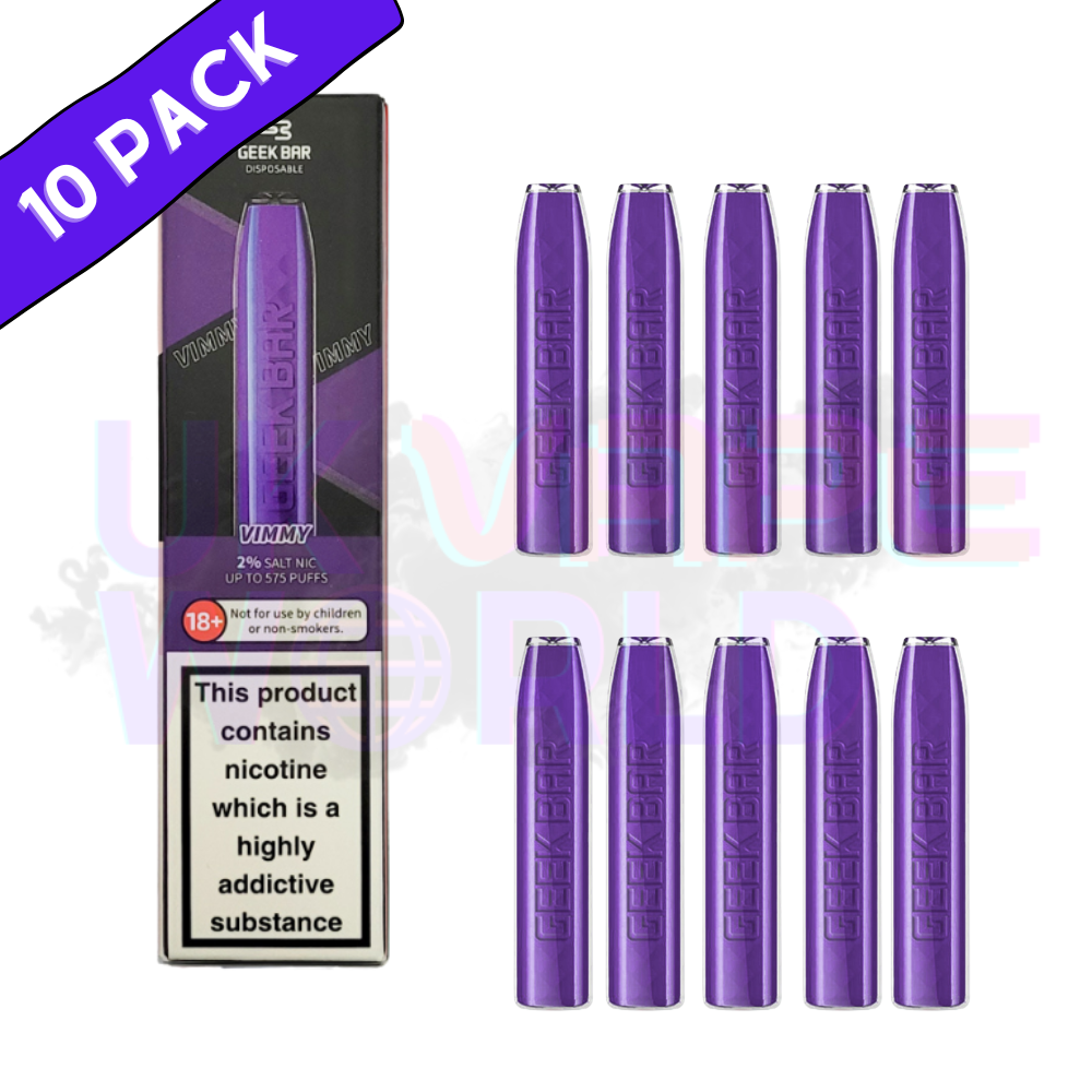 Vimmy By Geek Bar 600puff Box Of 10