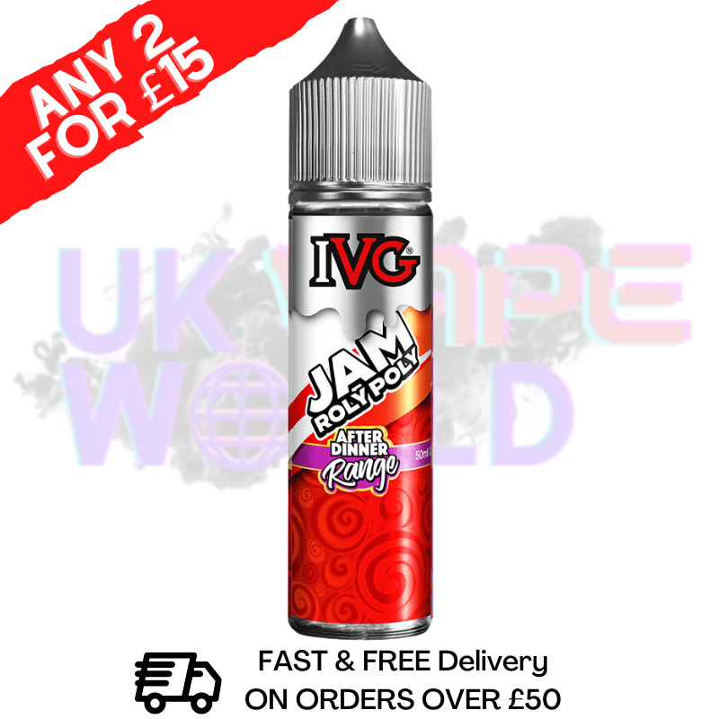 Jam Roly Poly IVG Shortfill Juice 50ML Eliquid - AFTER DINNER RANGE - ANY 2 FOR £15