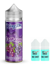 Kingston Fantango Grapeberry 100ml Shortfill With 2 Nicotine Shots | UK Vape World
