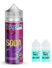 Kingston Soda Vinberry 100ml Shortfill With 2 Nicotine Shots | UK Vape World