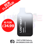 MaryJack Kisses (NEW) Lost Mary 600 Puff Bars Pack Of 10 BM600 Disposable - UK Vape World