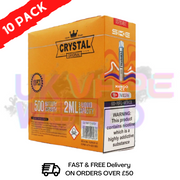 Mango ice - Crystal Bar Puffs 600 SKE Box Of 10 Disposable Bars - UK Vape World