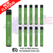 Elf Bar 600puff Green Gummy BEAR Flavour Box of 10 Disposable Vapes UK - Bulk Order - UK Vape World