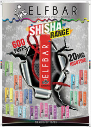 Elf Bar Shisha Range 600 Puff UK Vape World