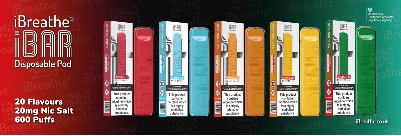 i-Breathe i-Bar Disposable Pod / UK Vape world