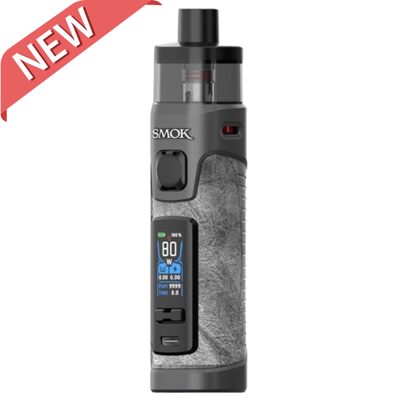 RPM 5 Pro Pod Vape Kit By Smok - Grey Leather