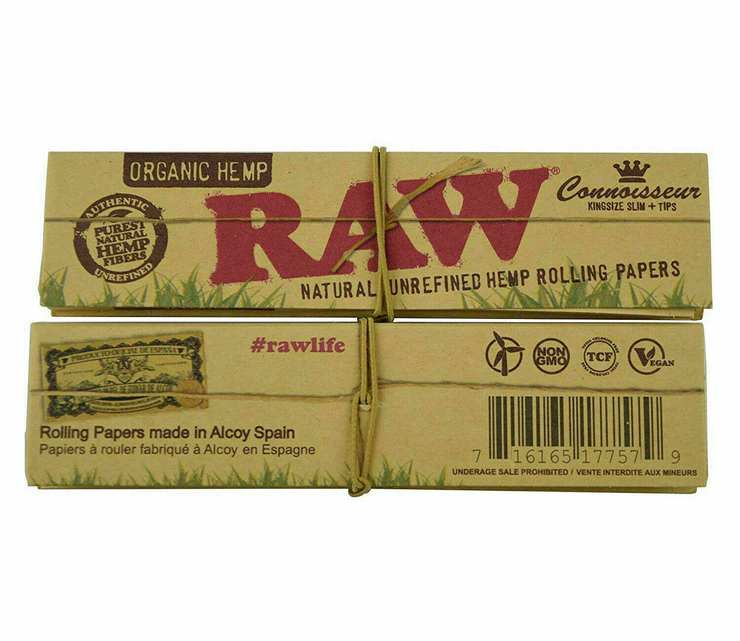RAW Organic Hemp Connoisseur King Size | UK Vape World