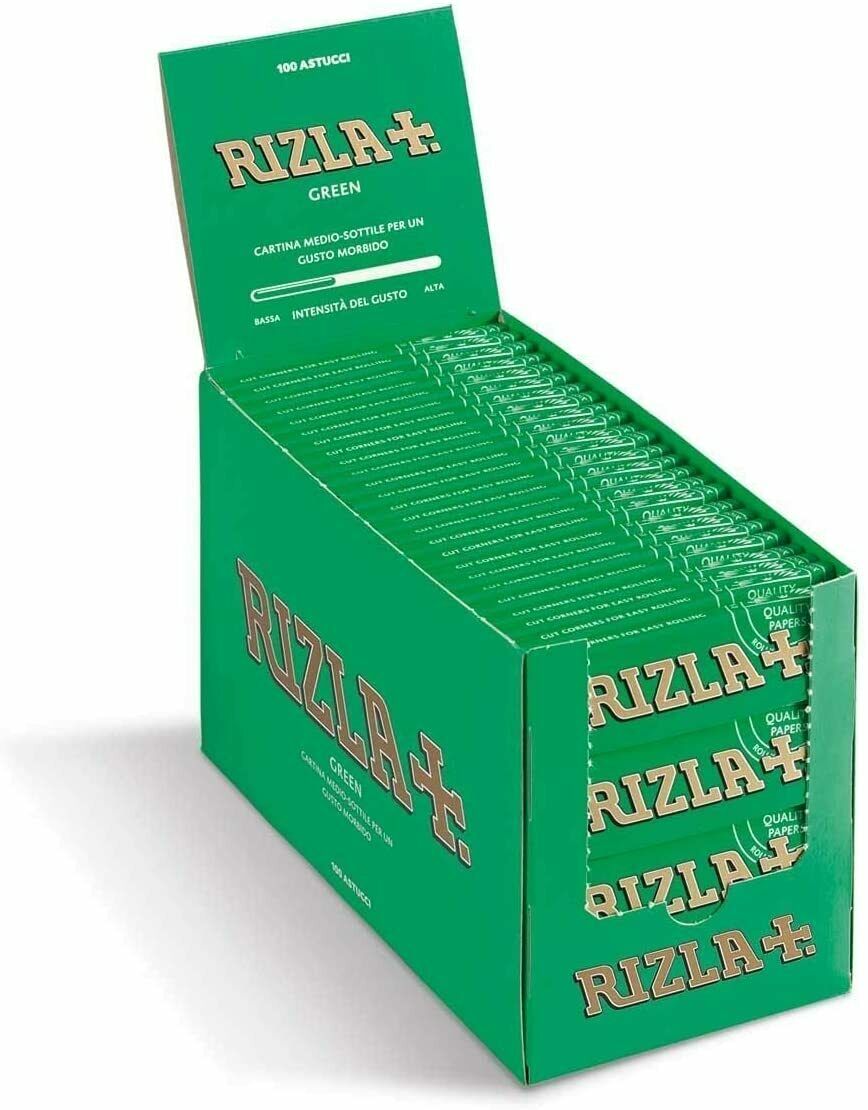 Rizla Standard Green Cigarette Rolling Papers A box of 100